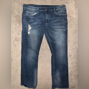 Buffalo David Bitton Dark Wash Straight Jeans